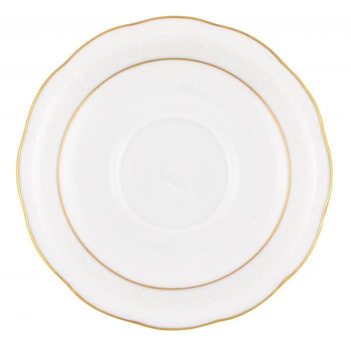Herend Golden Edge Tea Saucer | 6in