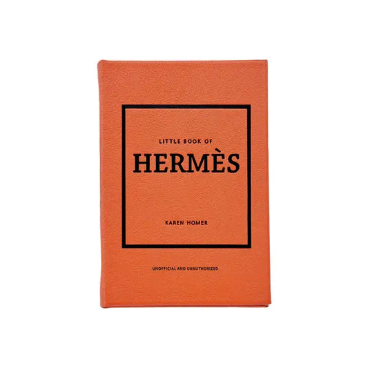 Little Book Of Hermes Hand Bound Book | Orange Goatskin Leather