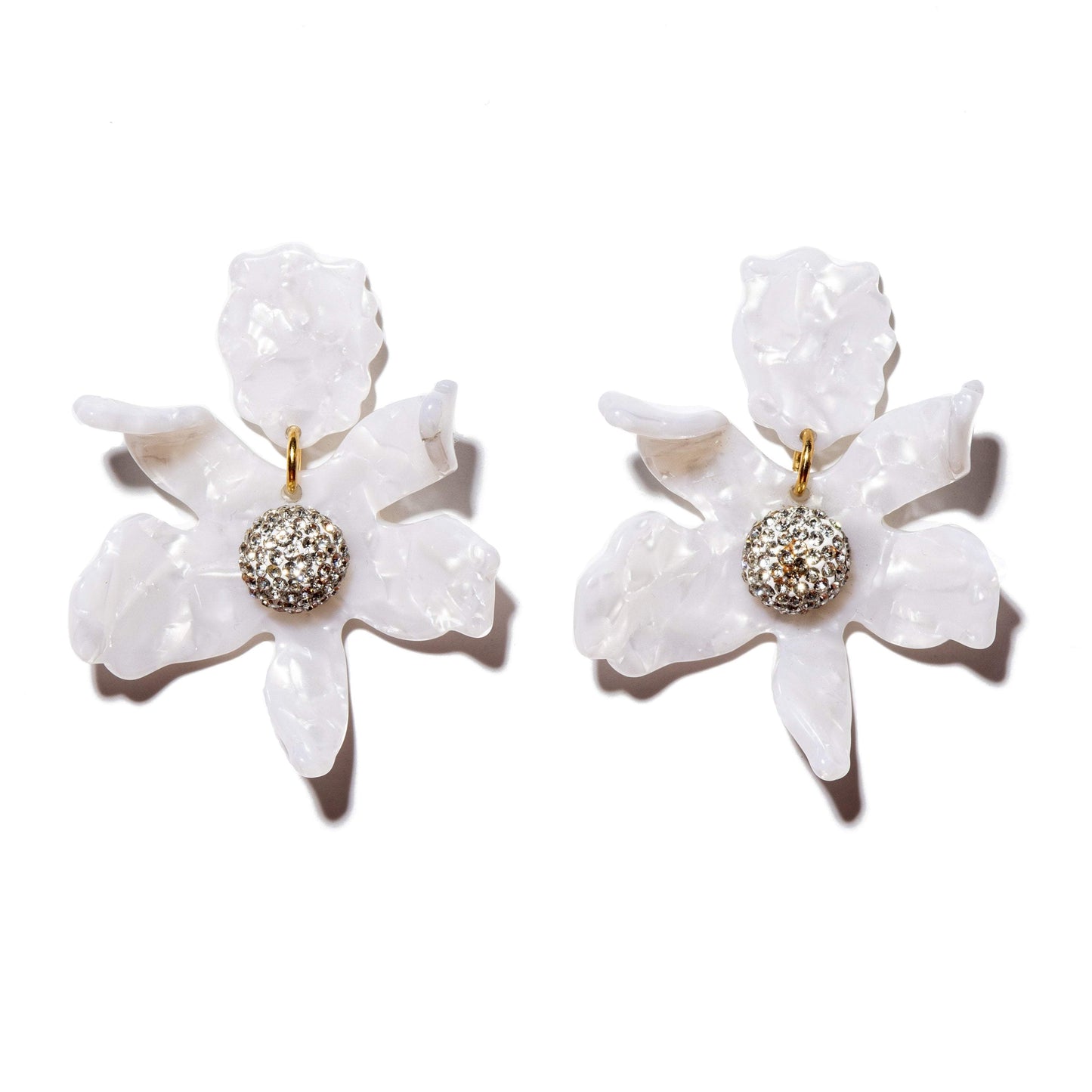 Lele Sadoughi Crystal Lily Earrings
