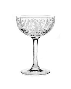William Yeoward Crystal Fern Champagne Cocktail Coupe Glass | 6.25in 6oz