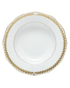 Herend Golden Laurel RIM Soup Plate | 8 in