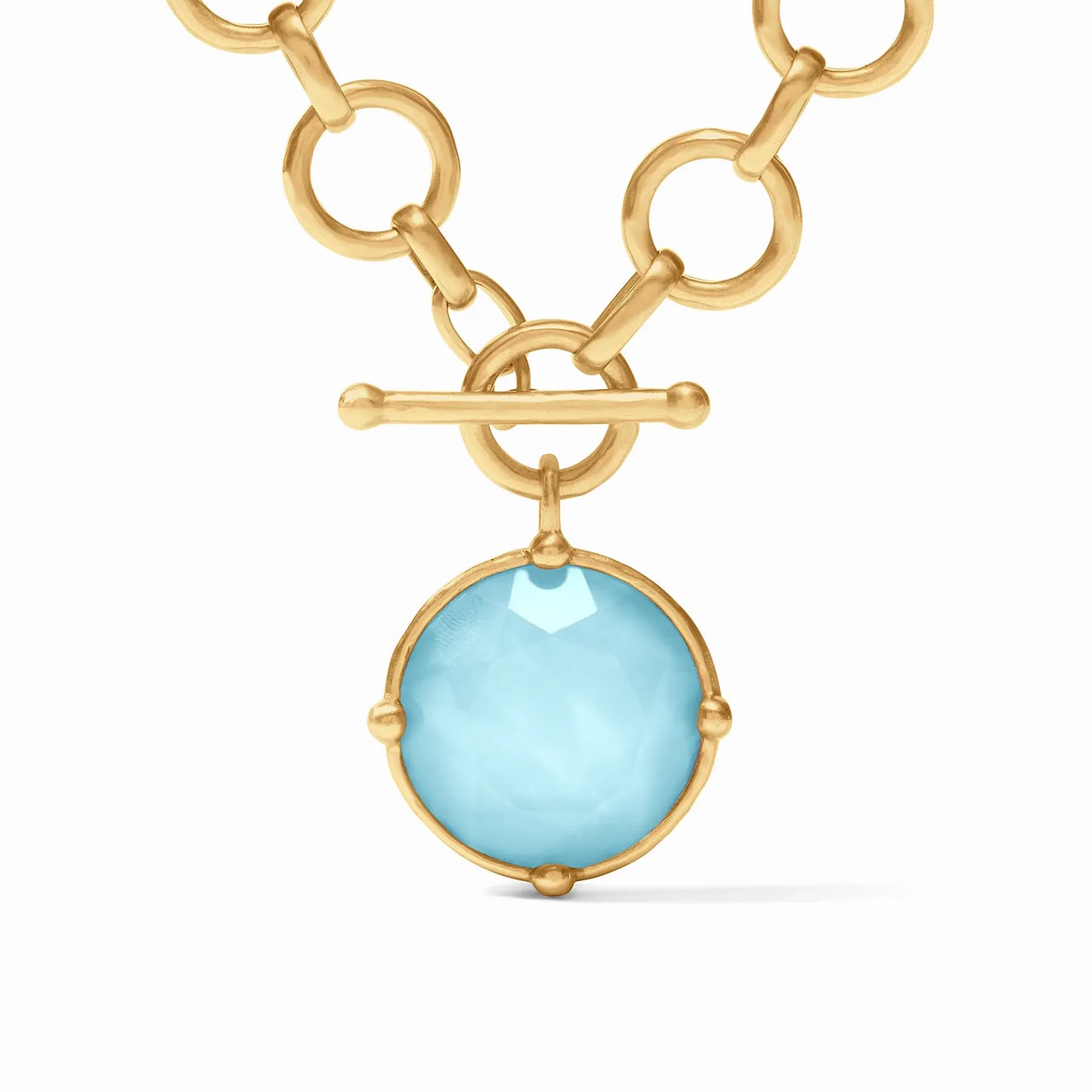 Honeybee Statement Necklace | Iridescent Capri Blue