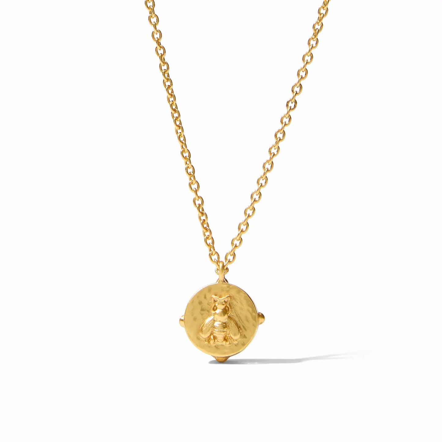 Honeybee Solitaire Necklace | 16.5-17.5in Mother of Pearl