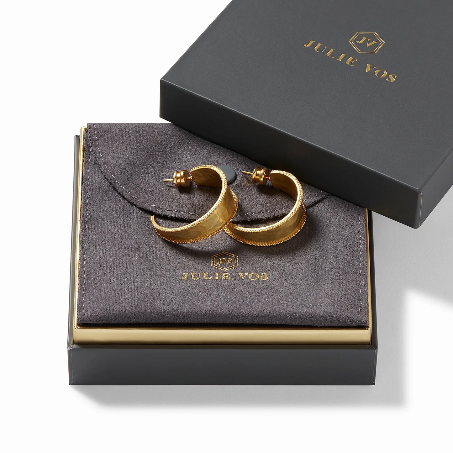 Savoy Gold Hoop Earrings | Small