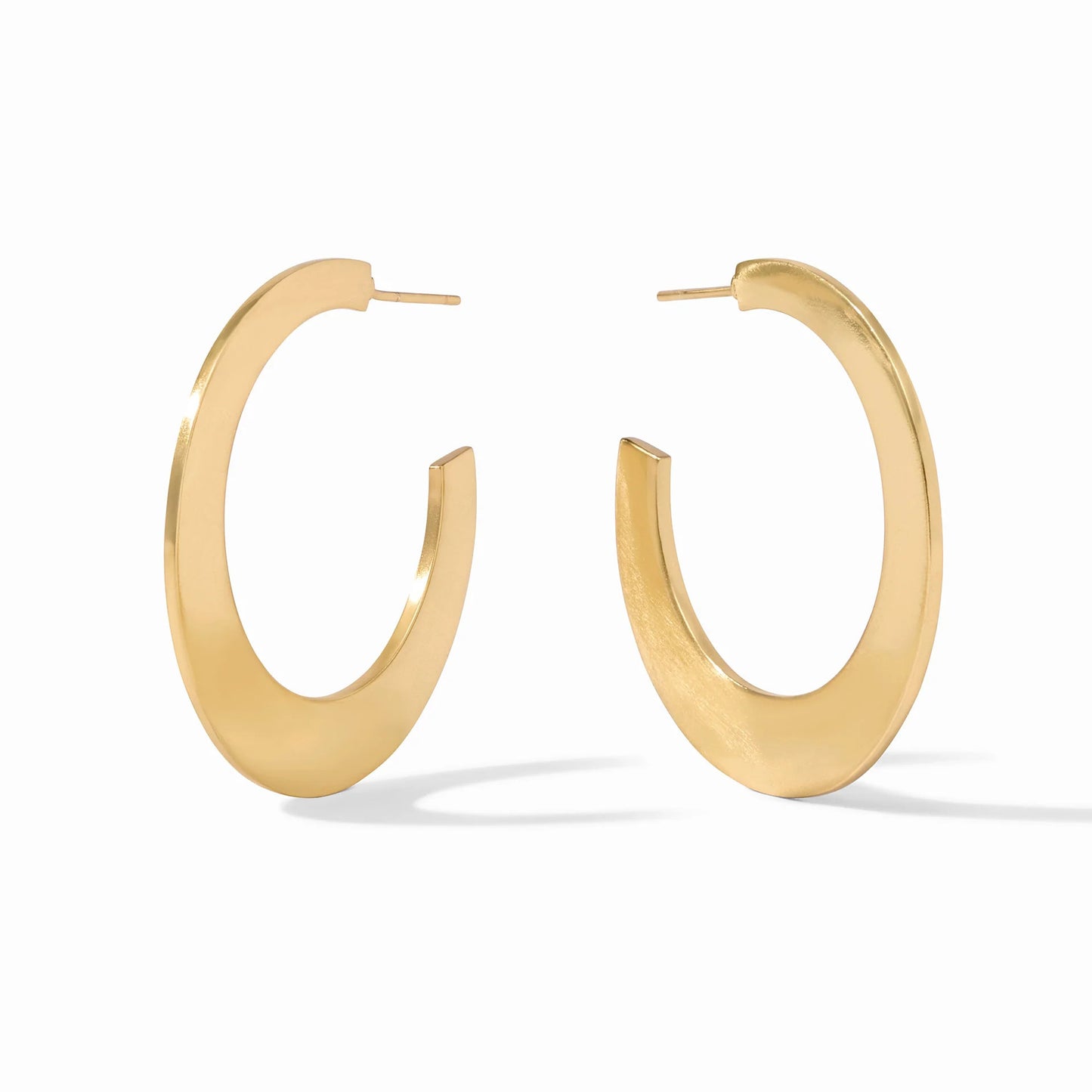 Luna Gold Hoop Earrings | 1.7in