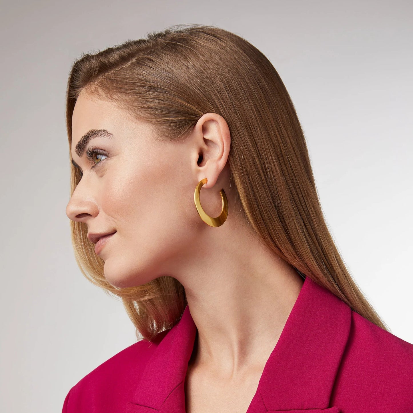 Luna Gold Hoop Earring | .9in