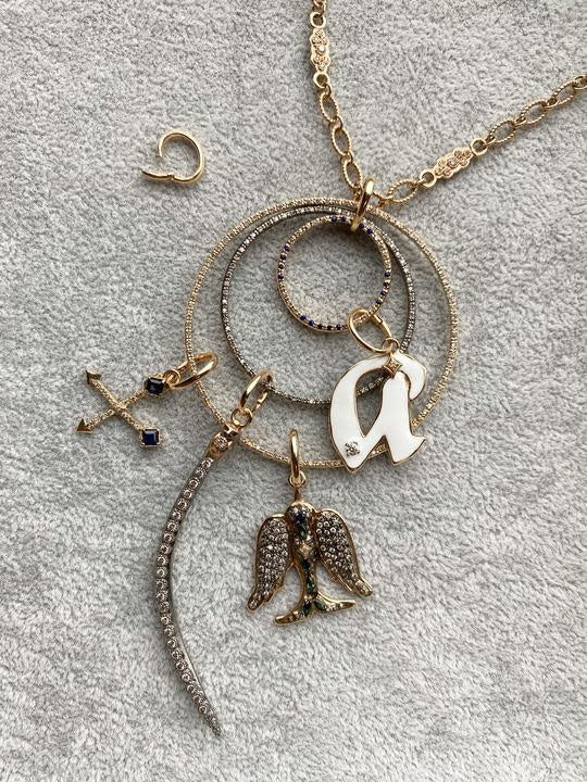 Pave Dove Charm