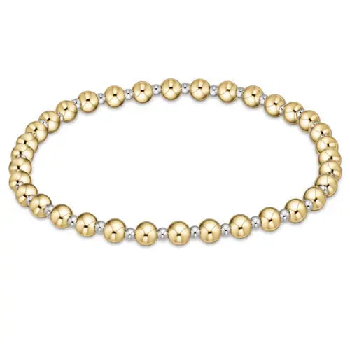 eNewton Extends Classic Grateful Pattern Bead Bracelet | 4mm