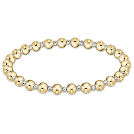eNewton Extends Classic Grateful Pattern Bead Bracelet | 5mm