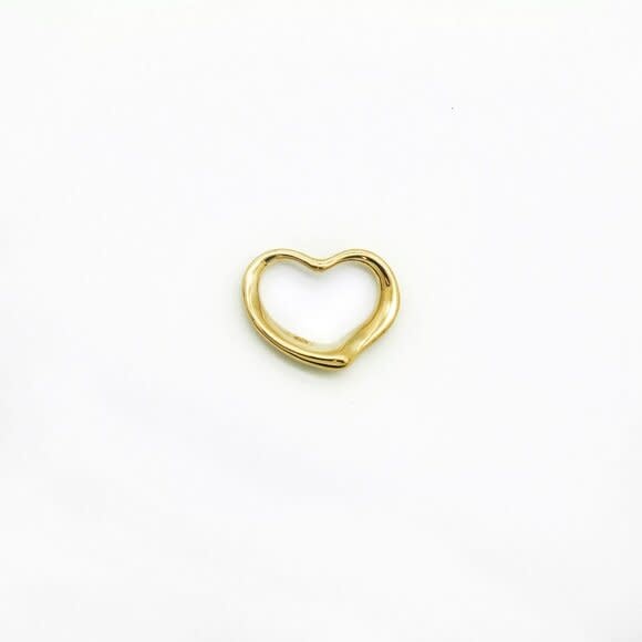 Open Bubble Heart Charm Pendant
