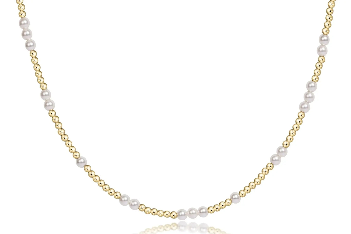 eNewton Hope Unwritten Pearl 3mm Choker Necklace | 17in