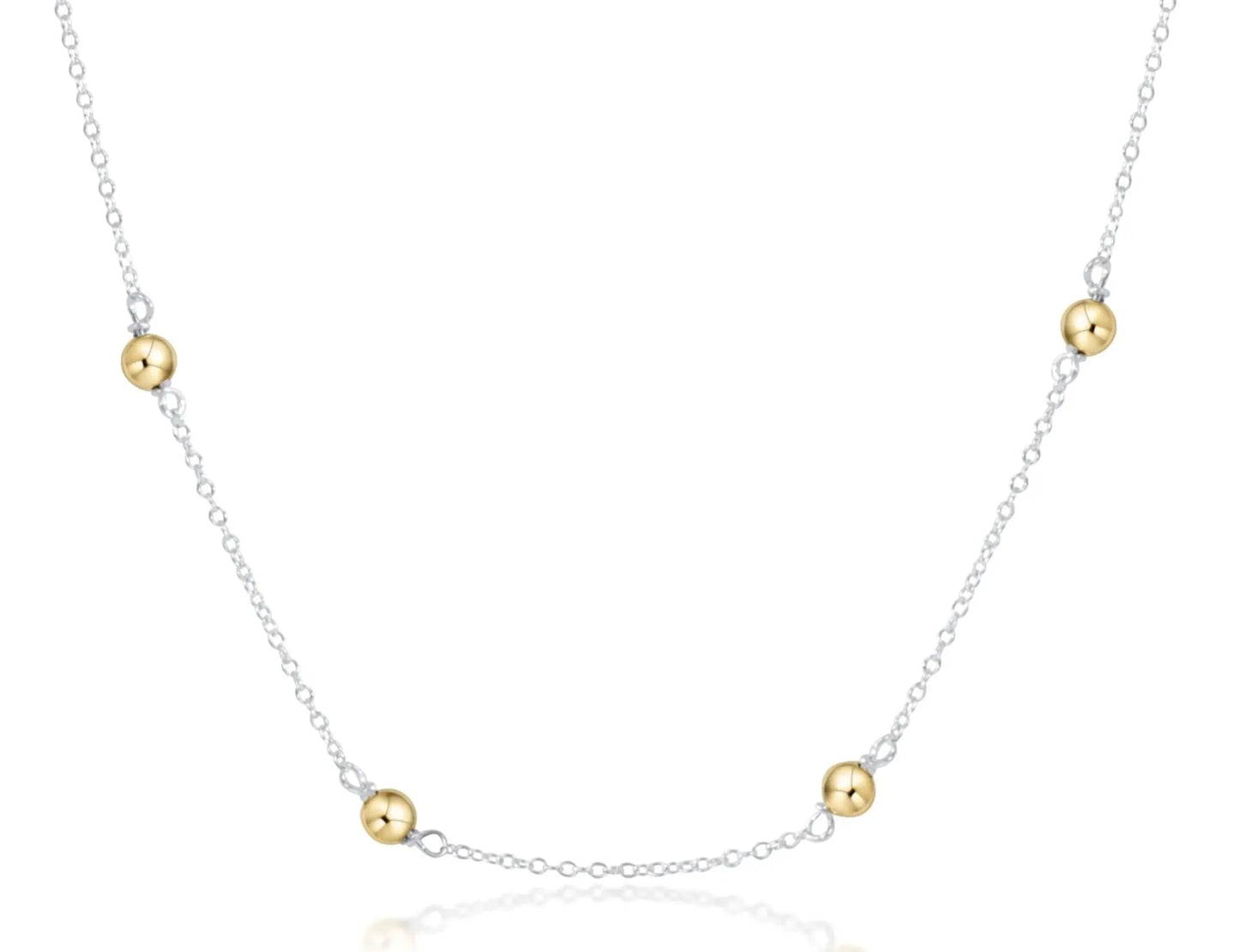eNewton Classic 4mm Chain Choker | 17in Mixed Metal