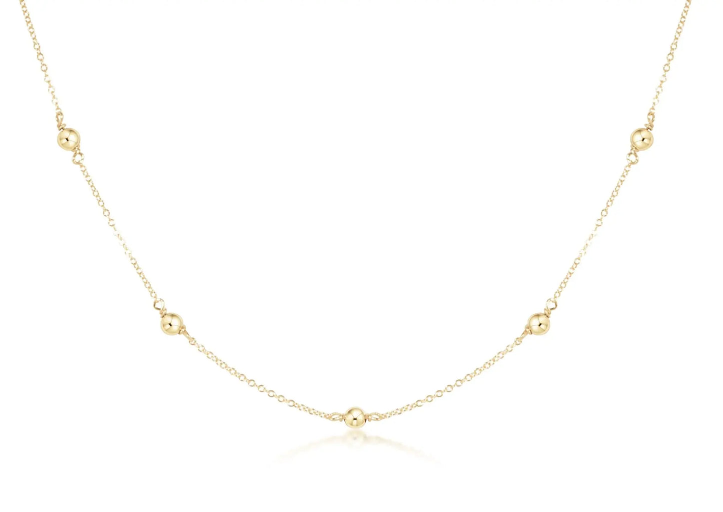 eNewton 4mm Classic Simplicity Chain Choker Necklace | 17in