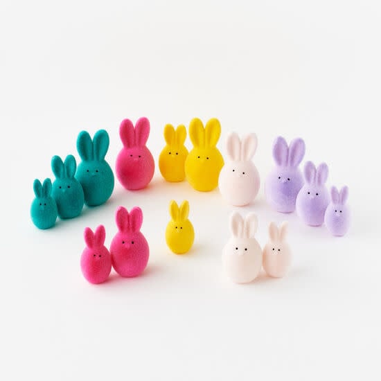 Flocked Bunny Egg
