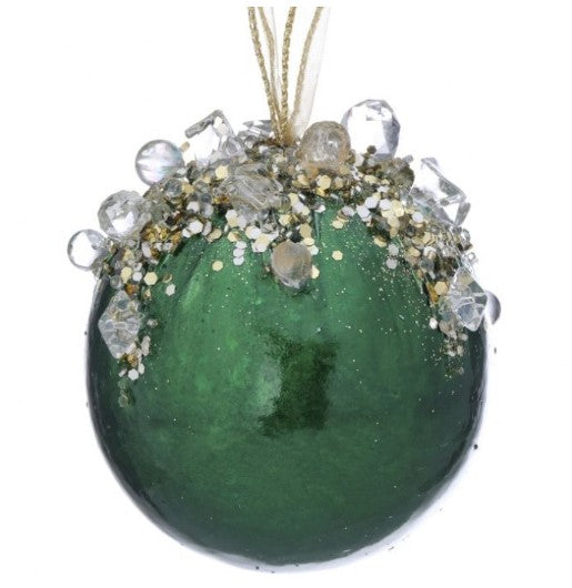 Jeweled Ball Ornament | 4in