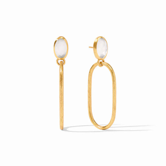 Ivy Statement Earring | Iridescent Clear Crystal