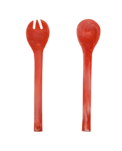 Resinware Handcrafted Salad Server Set | Everyday 11in