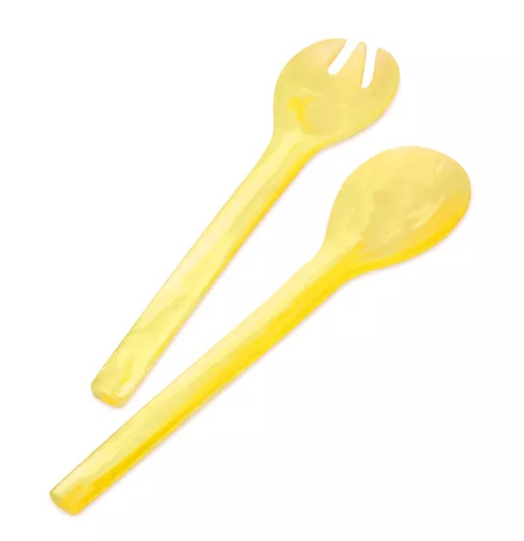 Resinware Handcrafted Salad Server Set | Everyday 11in