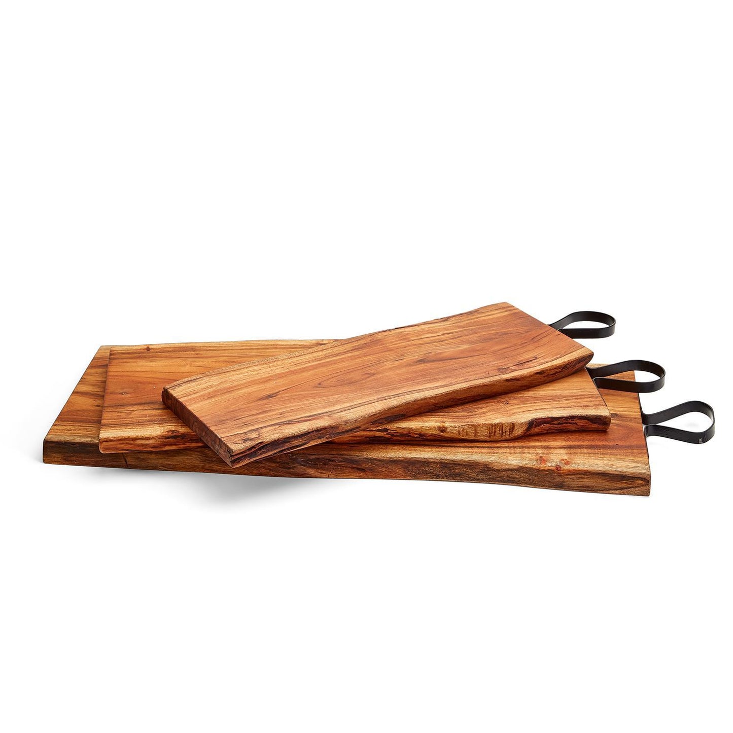 Wood Serving Board with Iron Handle