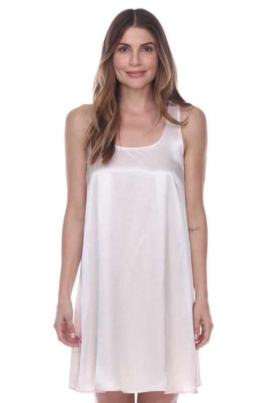 Jessica Satin Pleated Nightgown |