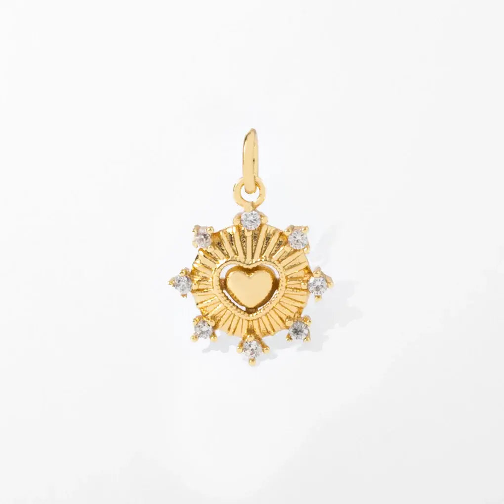 Star Heart Charm Pendant