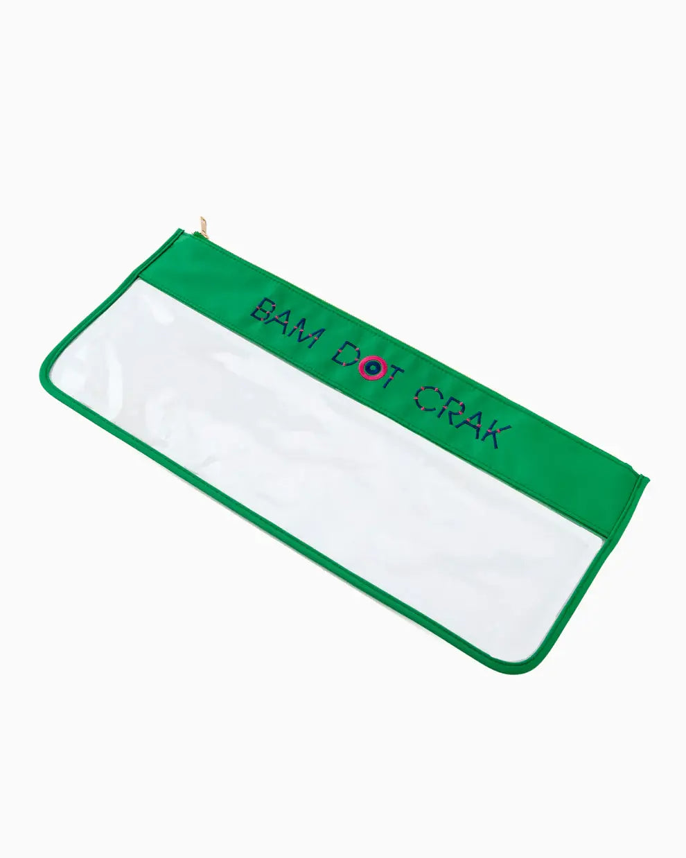 Mahjong Tile Bag | Kelly Green Bam Dot Crack