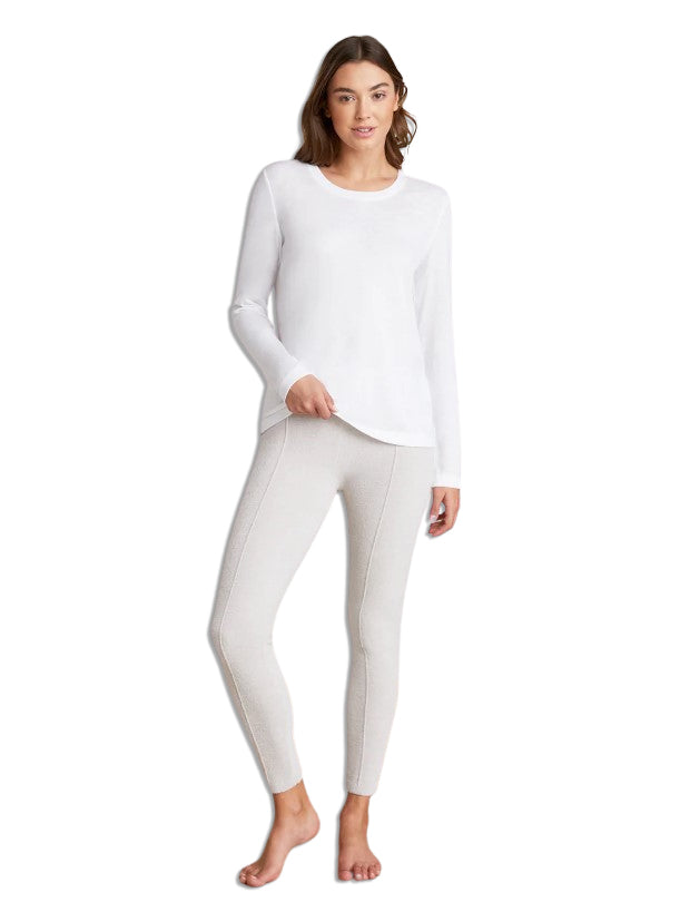 Barefoot Dreams Long Sleeve Burnout White