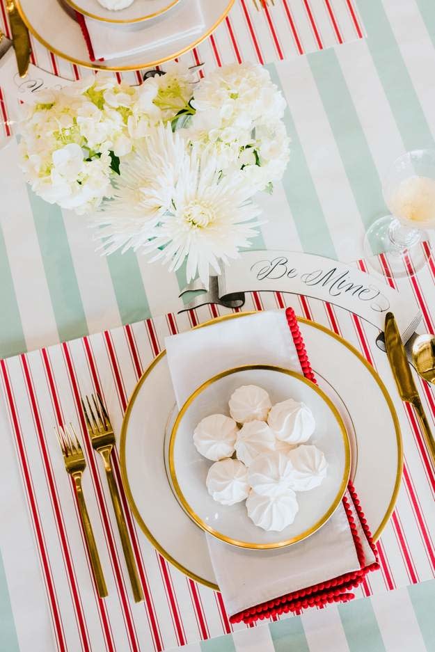 Red Ribbon Stripe Placemat