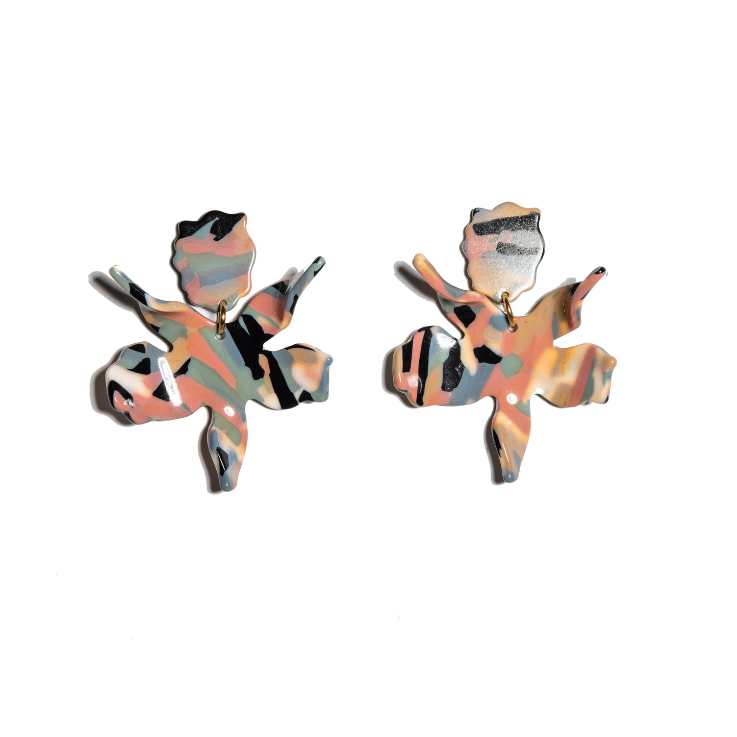 Lele Sadoughi Small Paper Lily Earrings