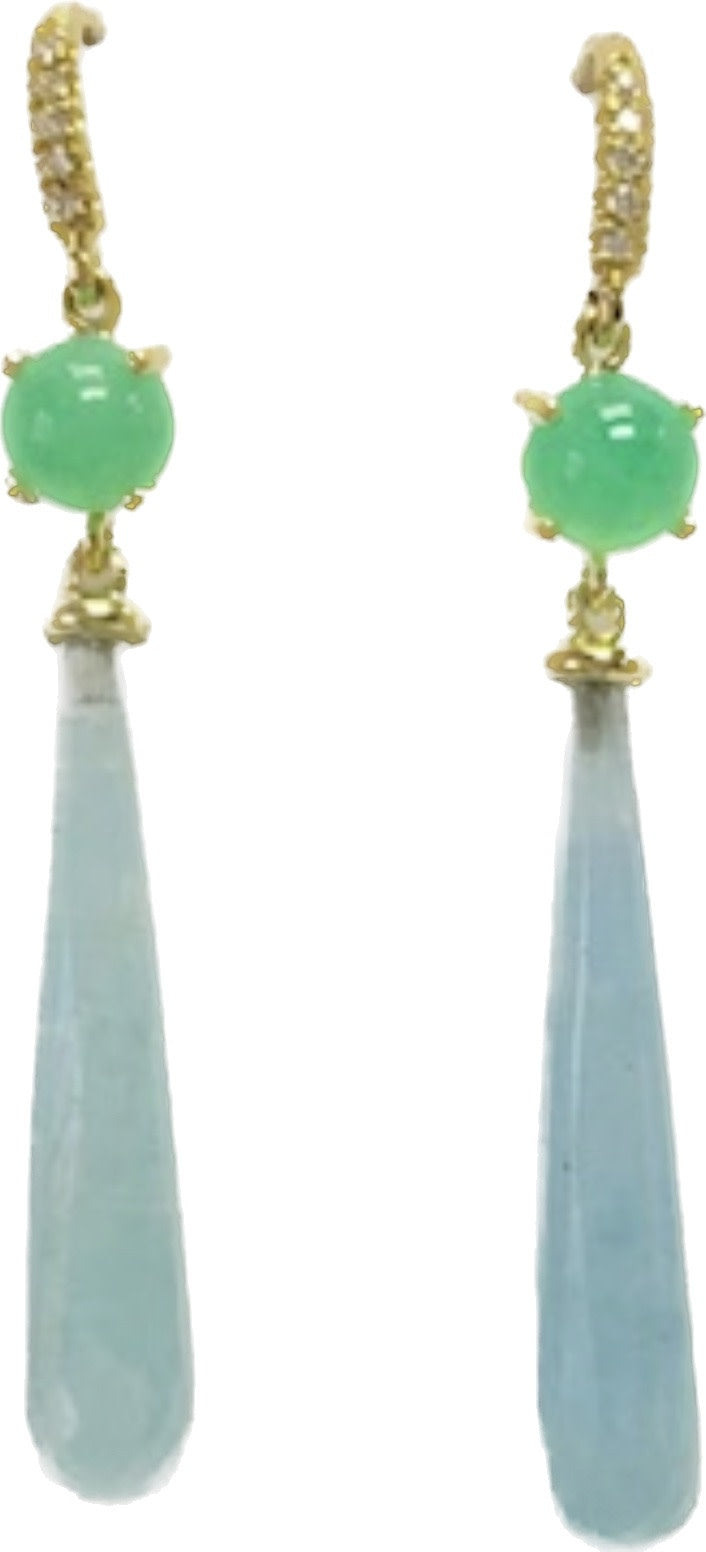 Chryso Aquamarine Brio Earring