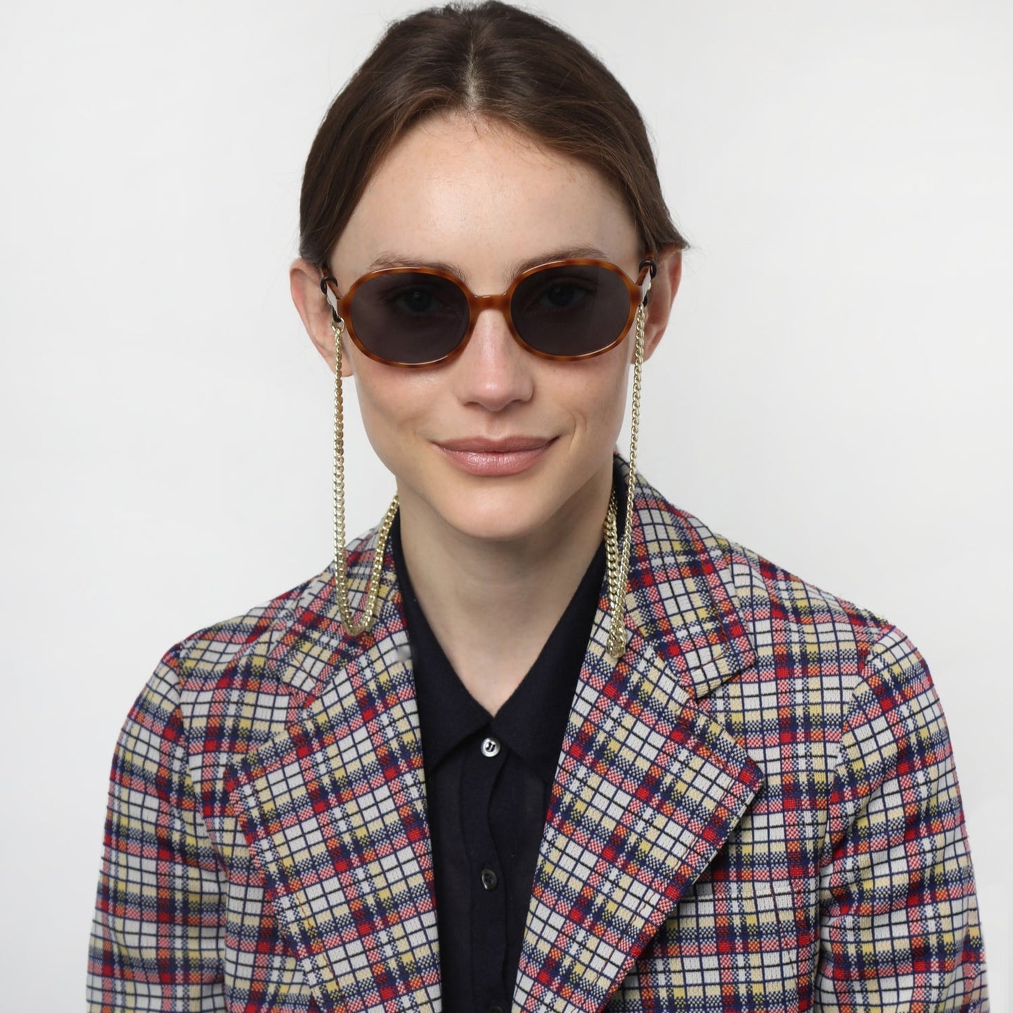 Lois Sunglasses Shiny Vintage Tortoise | +0.00