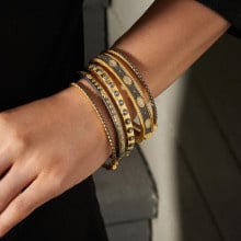 Signature Bezel Pave Hinge Bangle