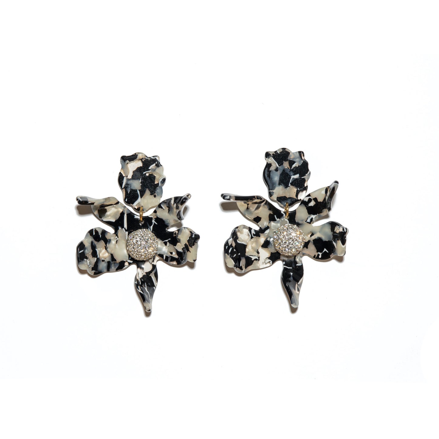 Lele Sadoughi Crystal Lily Earrings