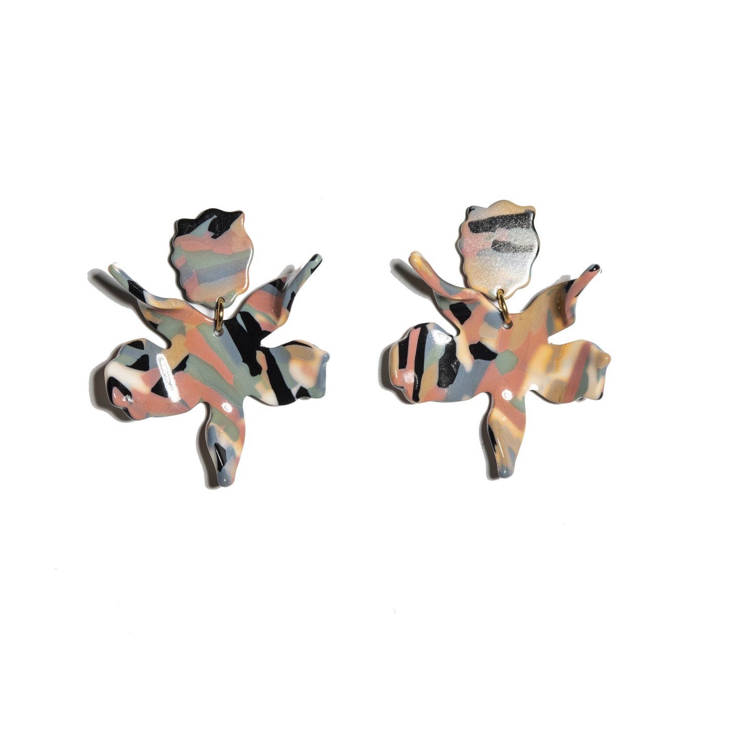 Lele Sadoughi Small Paper Lily Earrings