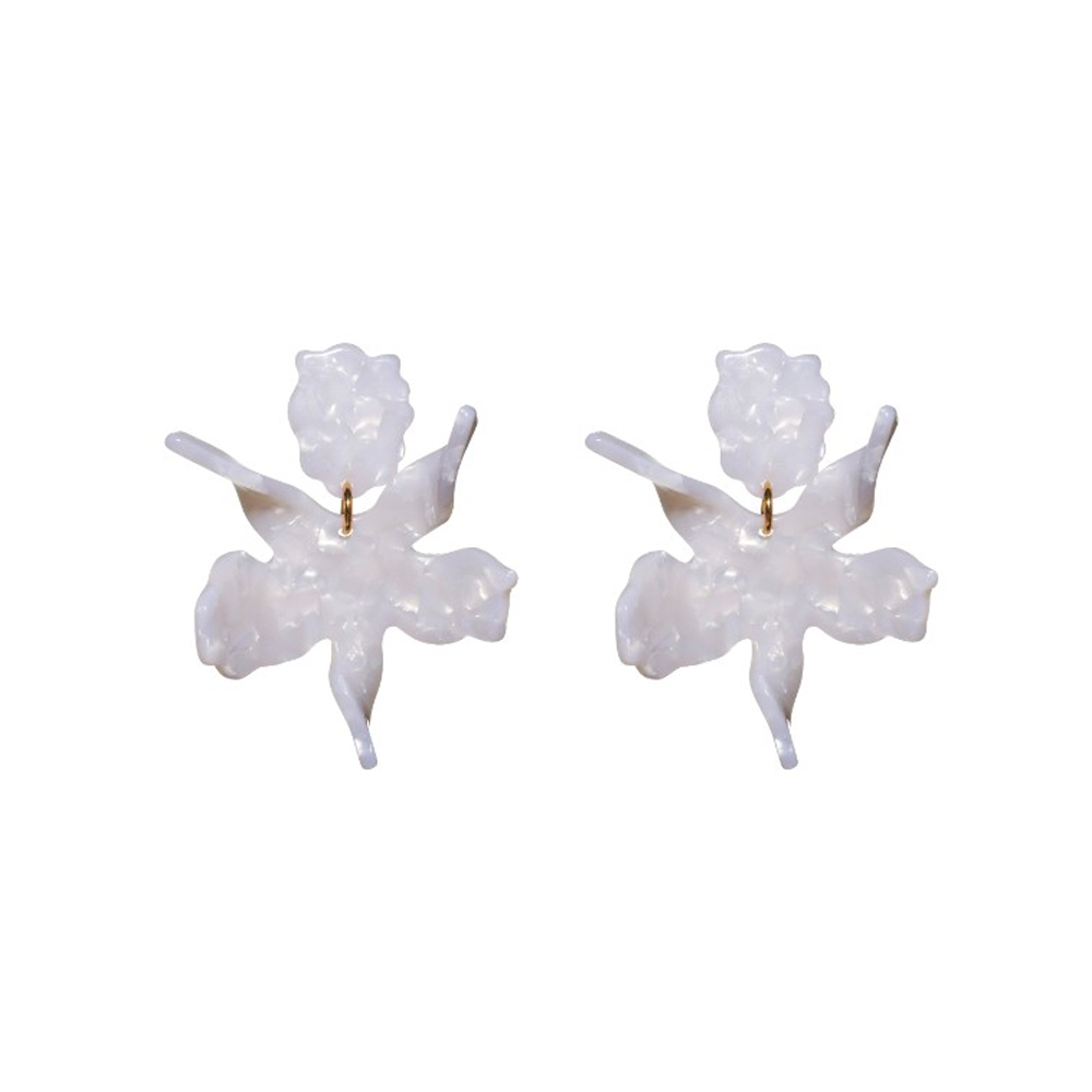 Lele Sadoughi Small Paper Lily Earrings