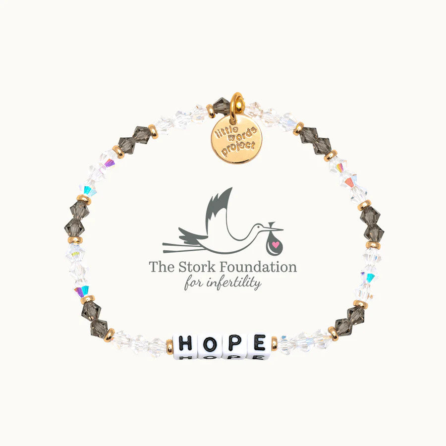 Hope Stork Beaded Stretch Bracelet