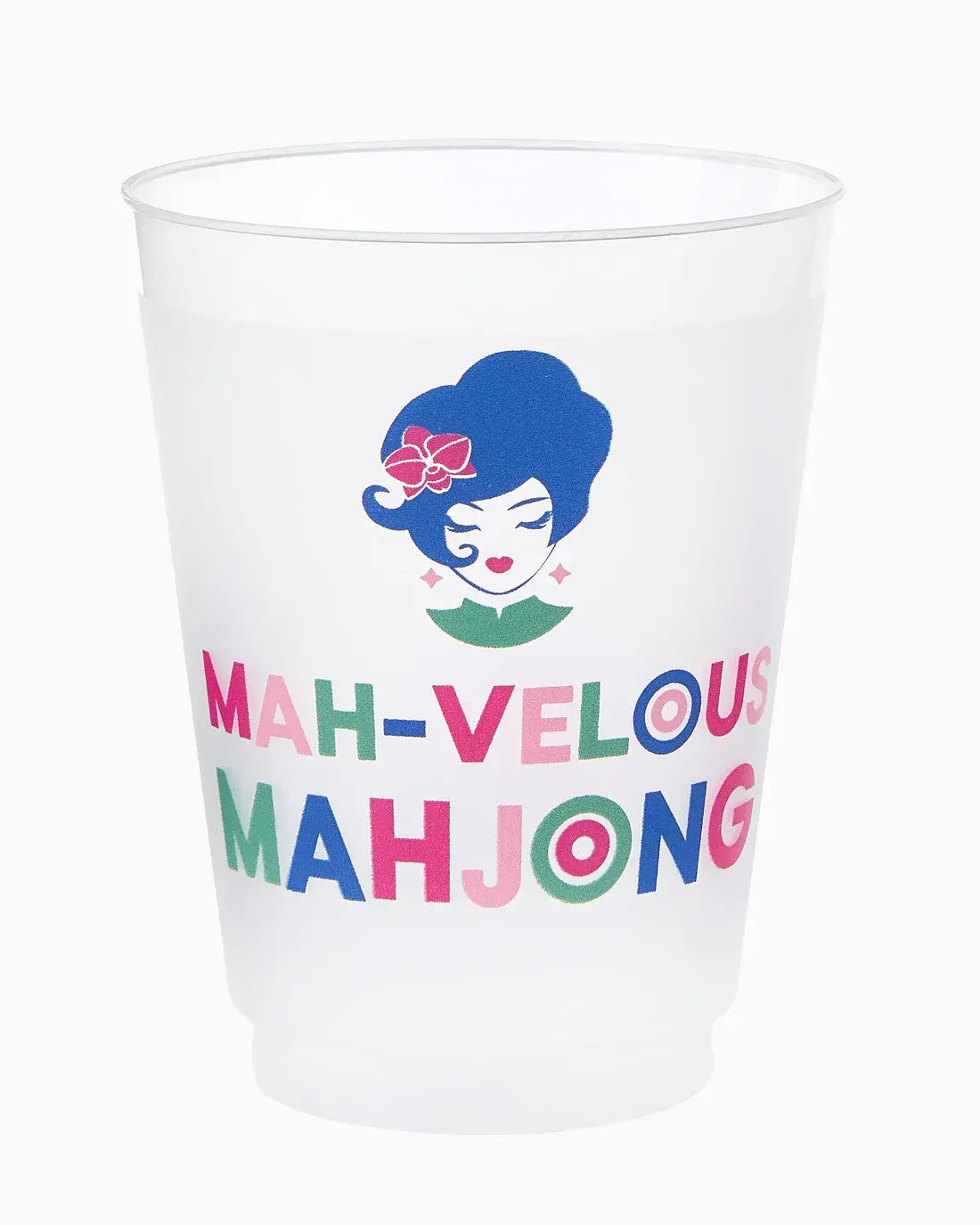 Mah-velous Mahjong Shatterproof Frost Flex Plastic Cups | Set of 10
