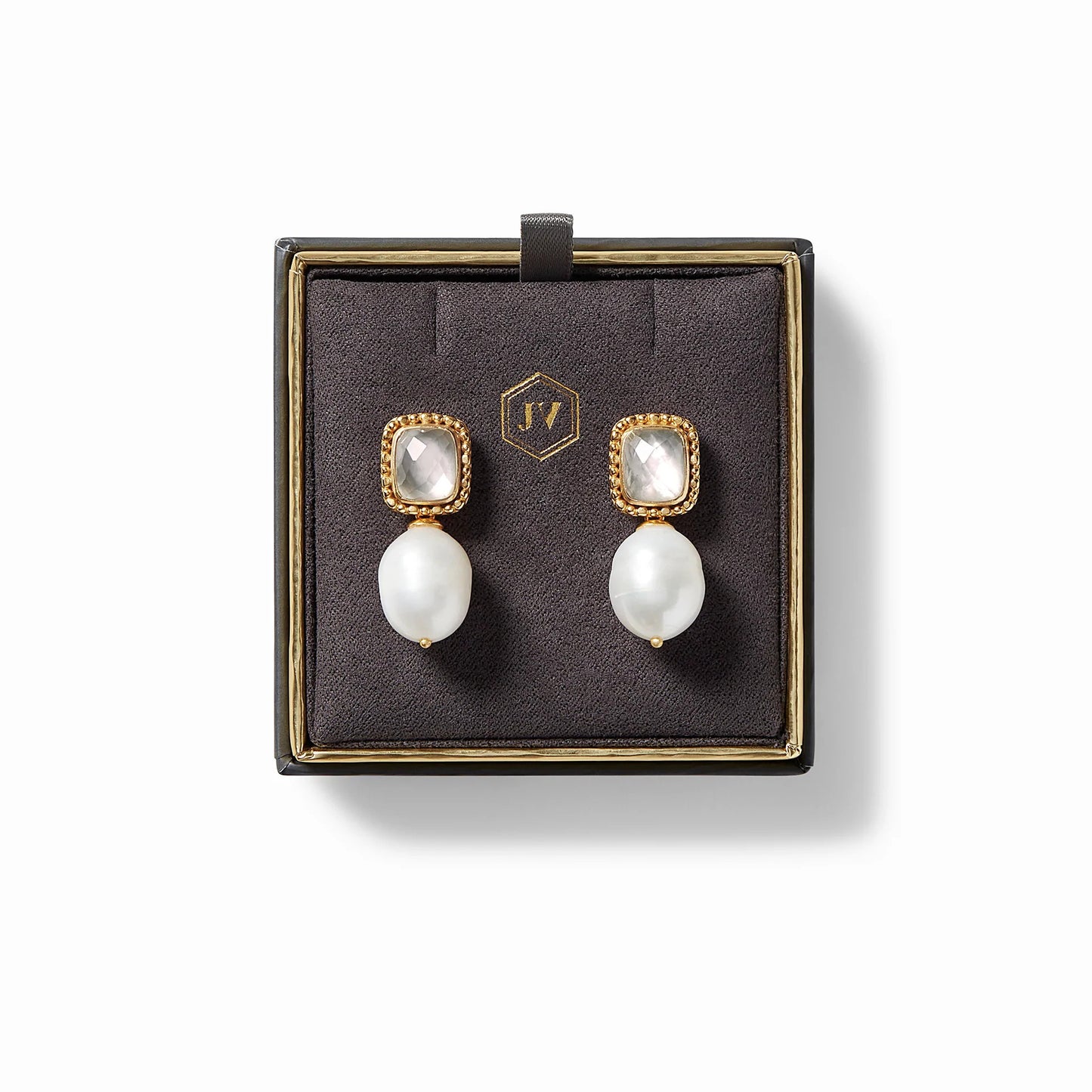 Marbella Earring | Iridescent Charcoal Blue