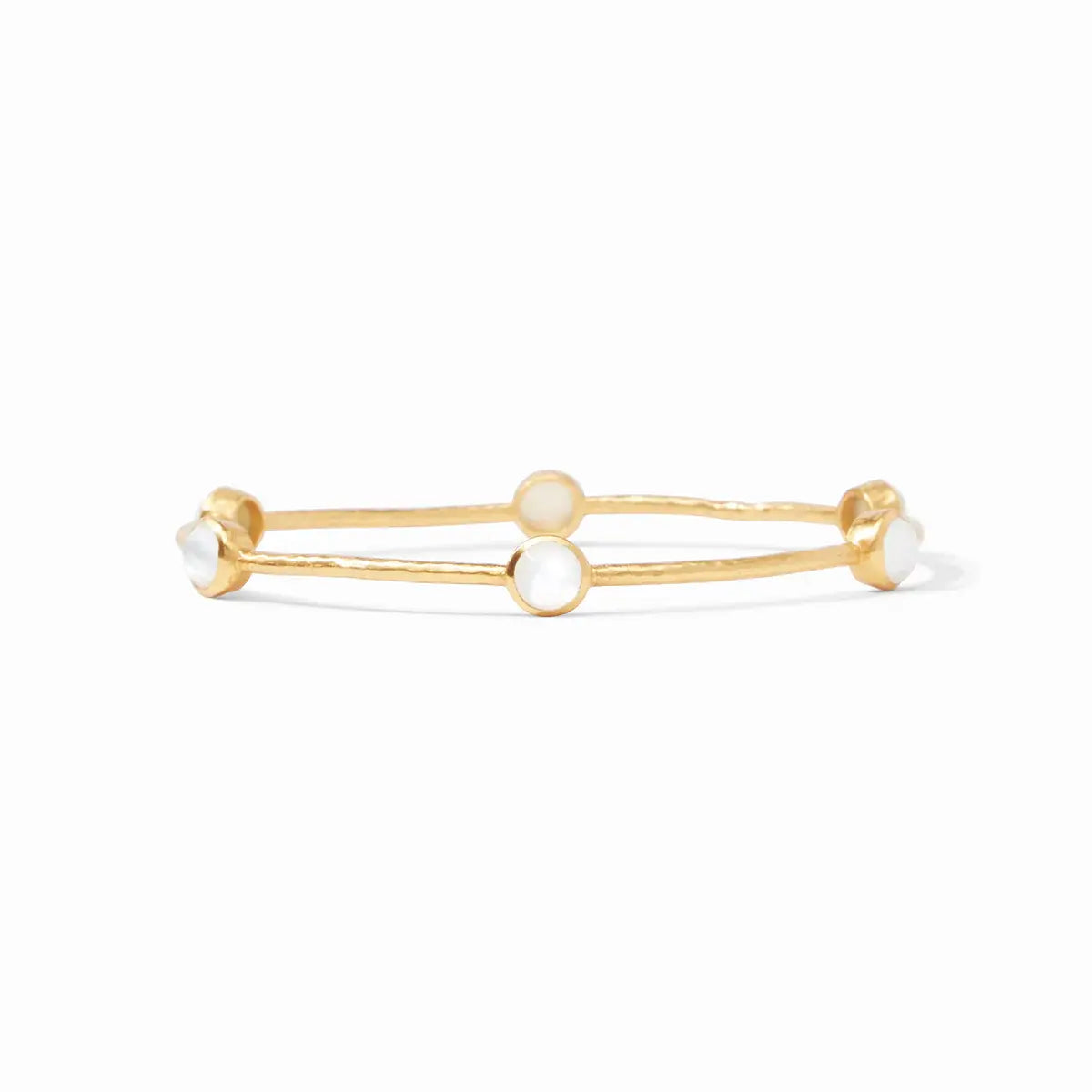 Milano Luxe Bangle | Iridescent Clear Crystal Small