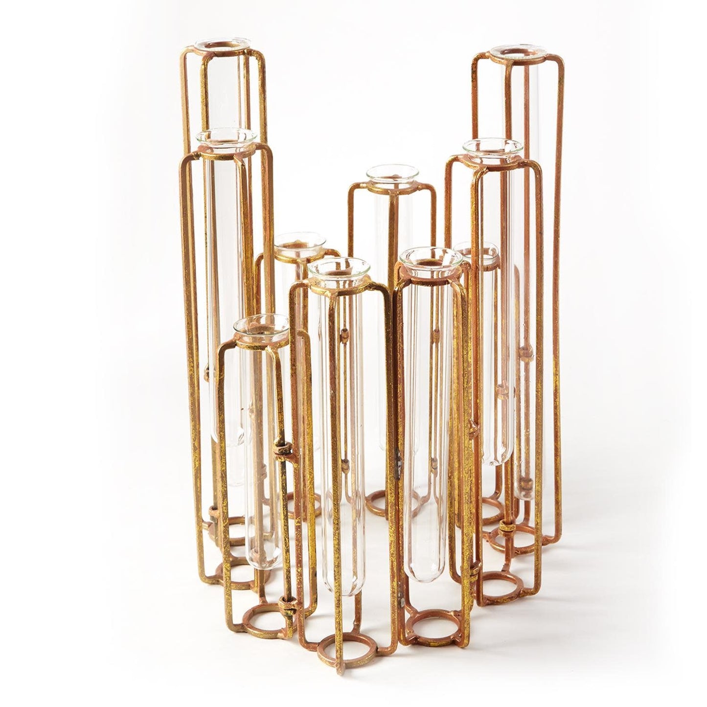 Hinged Flower Vase Gold