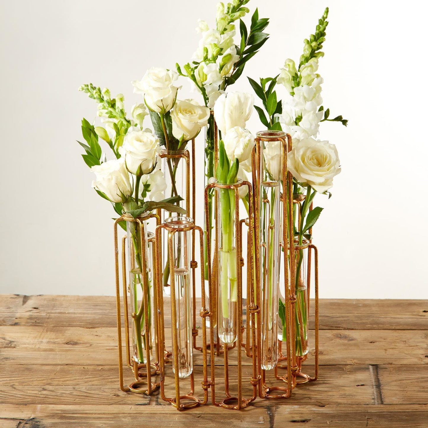 Hinged Flower Vase Gold