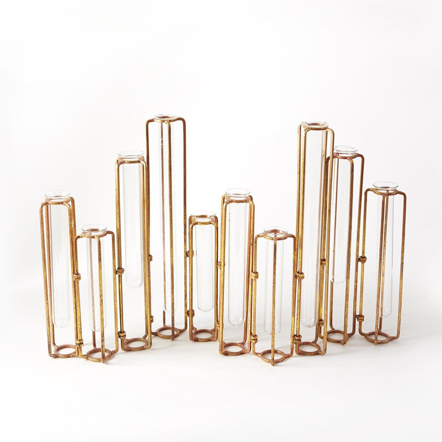Hinged Flower Vase Gold