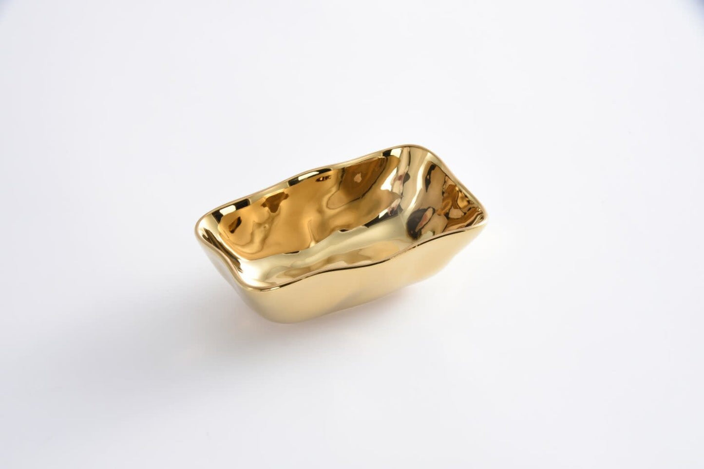 Mini Rectangular Bowl | Gold