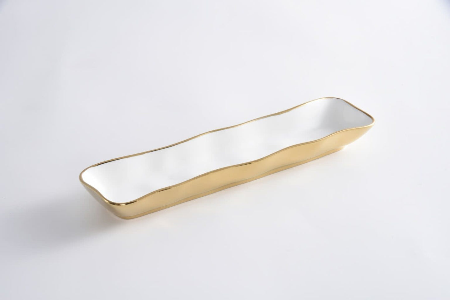 Cracker Tray | White + Gold