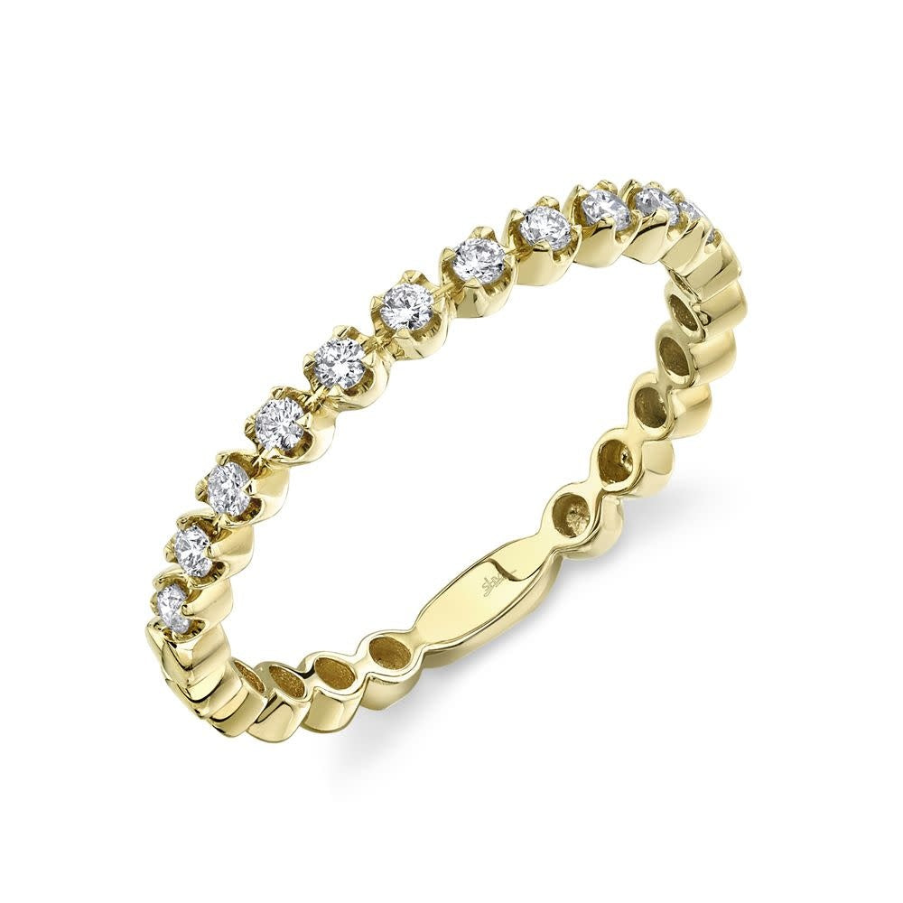 Diamond Band Ring |14k Yellow Gold .18c