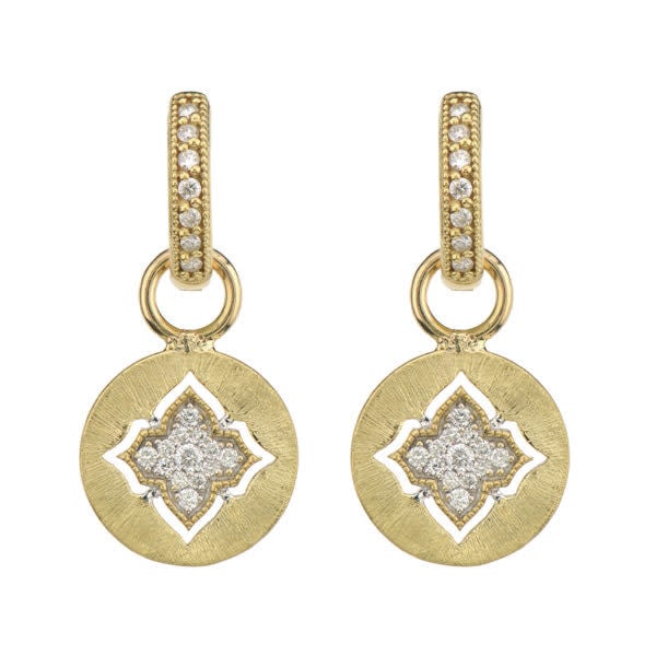 Moroccan Quatrefoil Disc Earring Charms