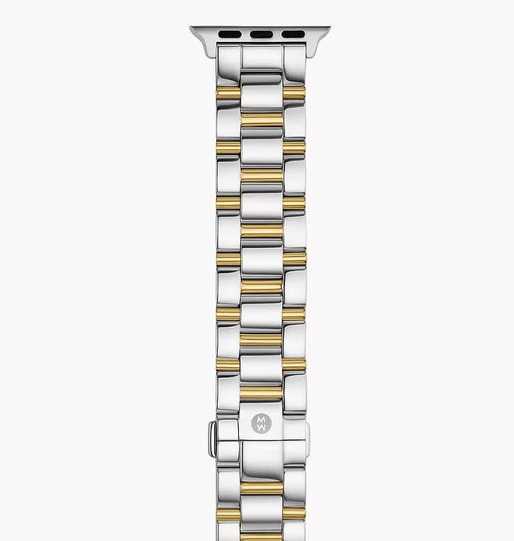 Michele Apple Watch Band | 3 Link Two-Tone Stainless
