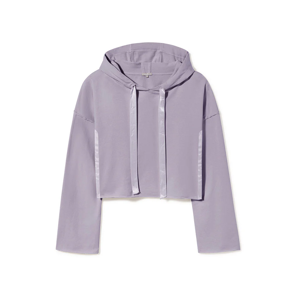 Bianca Satin Inset Hoodie |