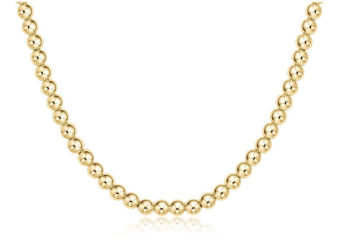 Classic Beaded Choker | 15-17in 3mm Gold