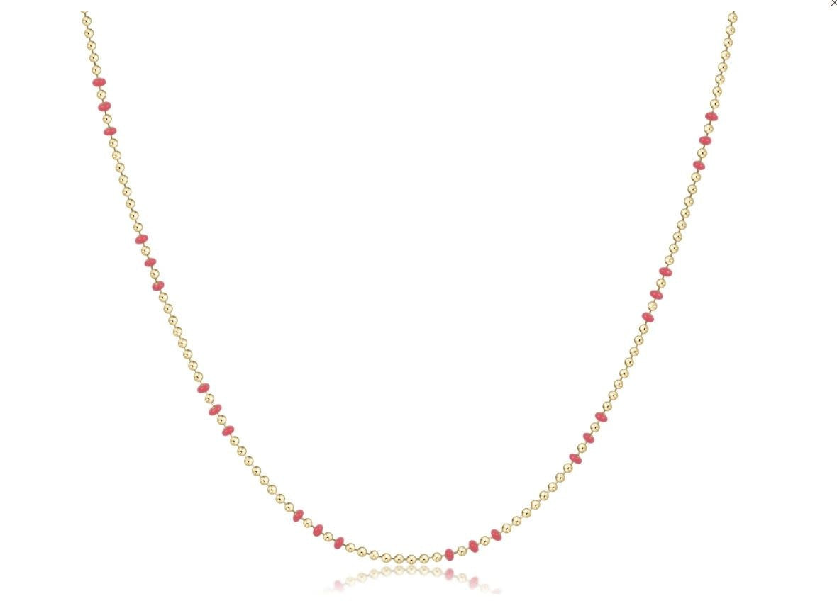 Hope Joy Choker Necklace | 15in Bright Pink